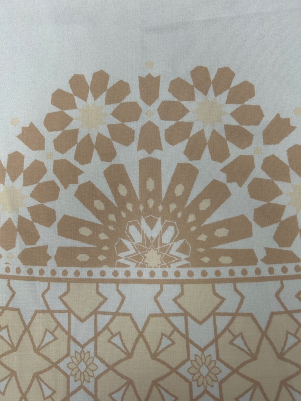 Commense Cream Mini Dress with Tan Floral Border - Picture 6 of 12